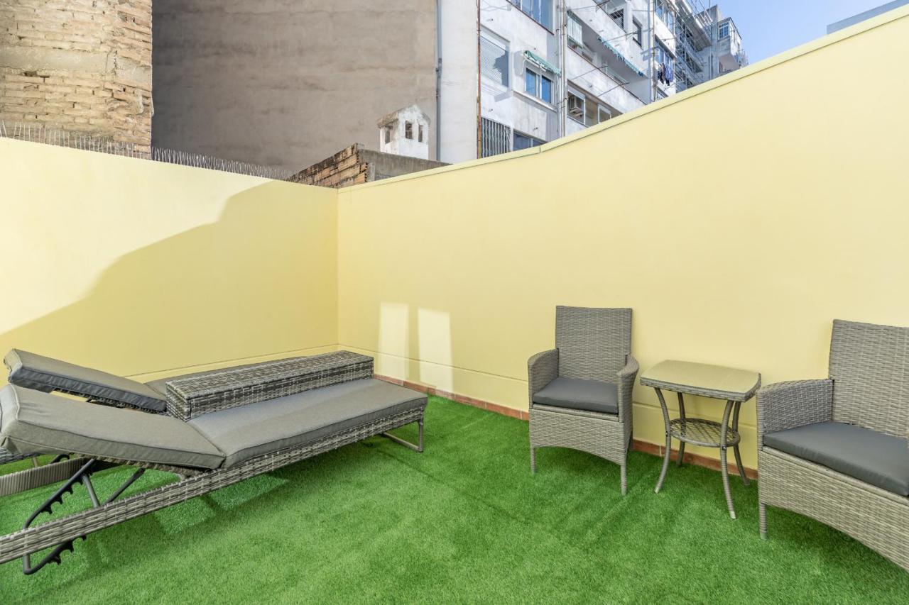 Gorgeous Apt With A Large Private Terrace Walencja Zewnętrze zdjęcie